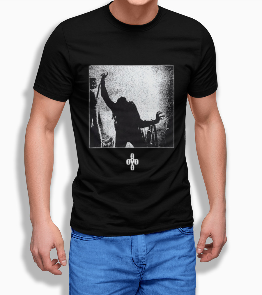 October's Very Own Store The Exorcist Theatrical Trailer Iconic Horror Imagery Black And White T-Shirt