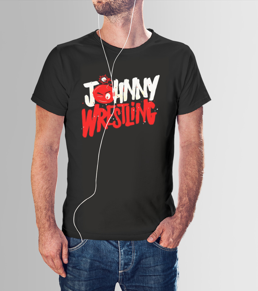 Johnny Wrestling Boom WWE Winking Bomb T-Shirt