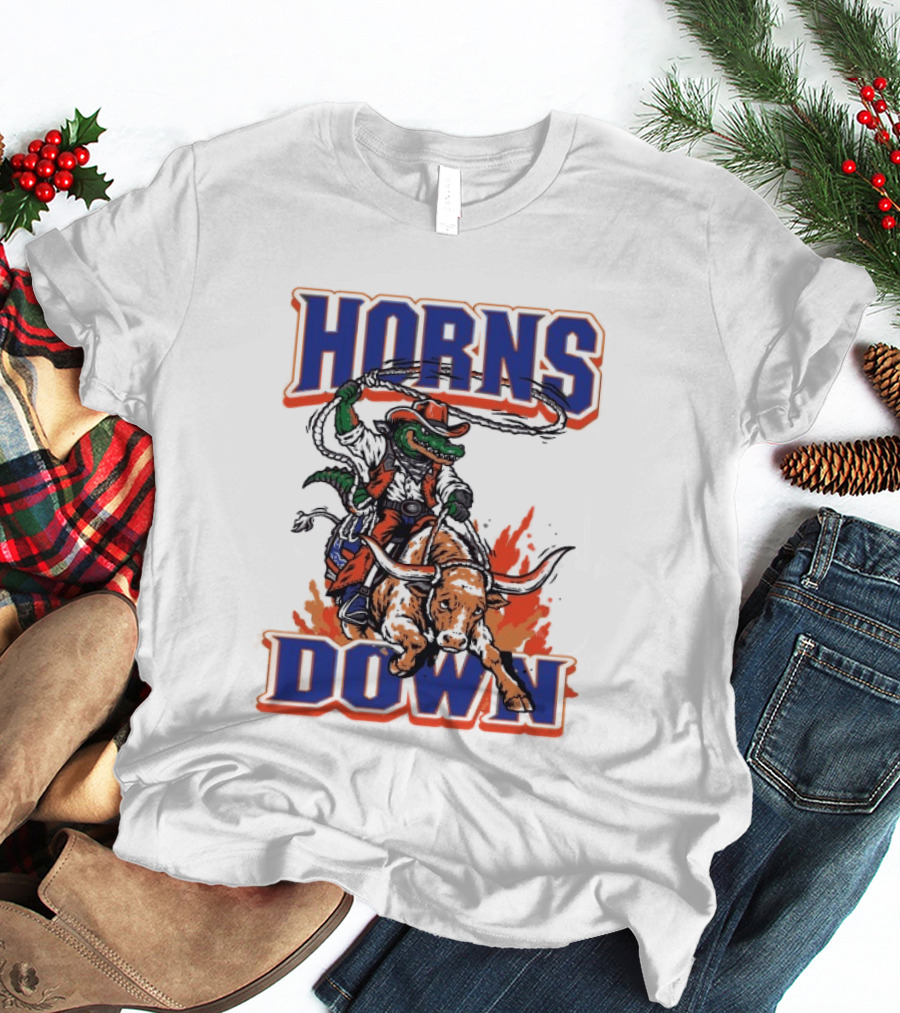 Florida Gators Horns Down Texas Longhorns Rodeo Rivalry T-Shirt