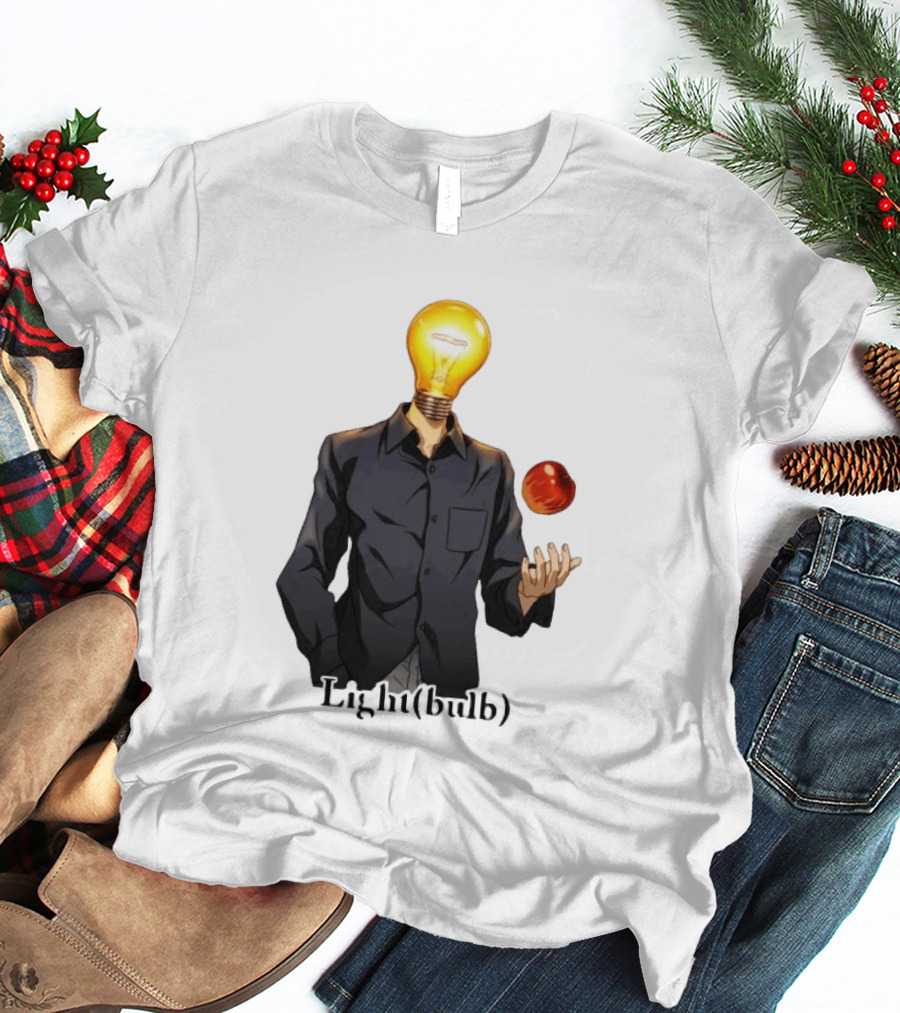 Yagami Raito Lightbulb Apple Interaction T-Shirt