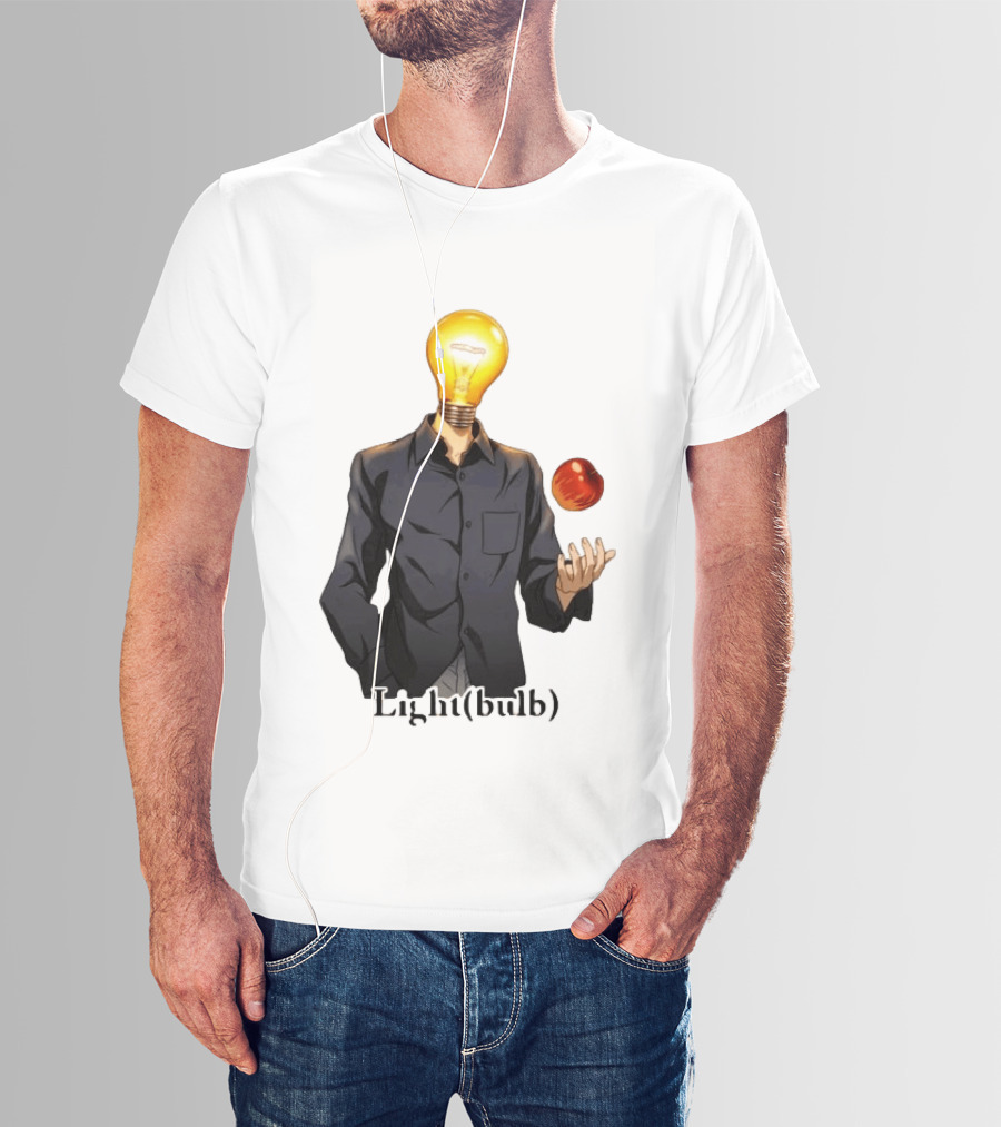 Yagami Raito Lightbulb Apple Interaction T-Shirt