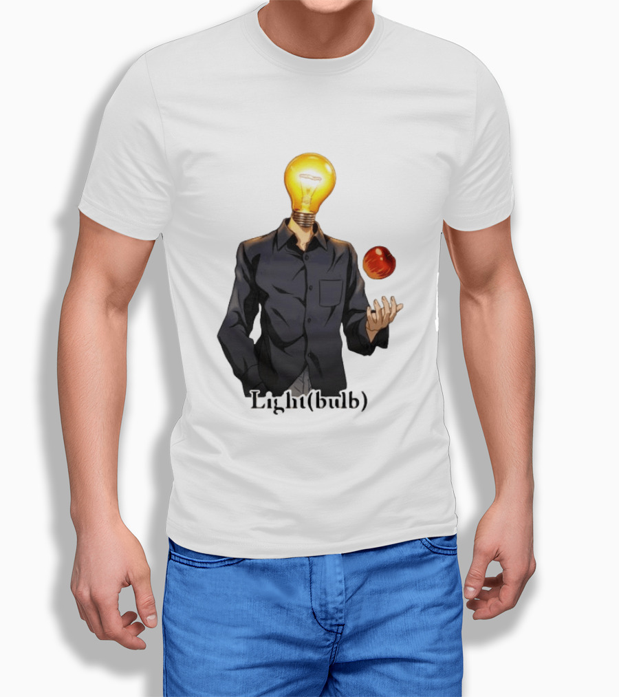 Yagami Raito Lightbulb Apple Interaction T-Shirt