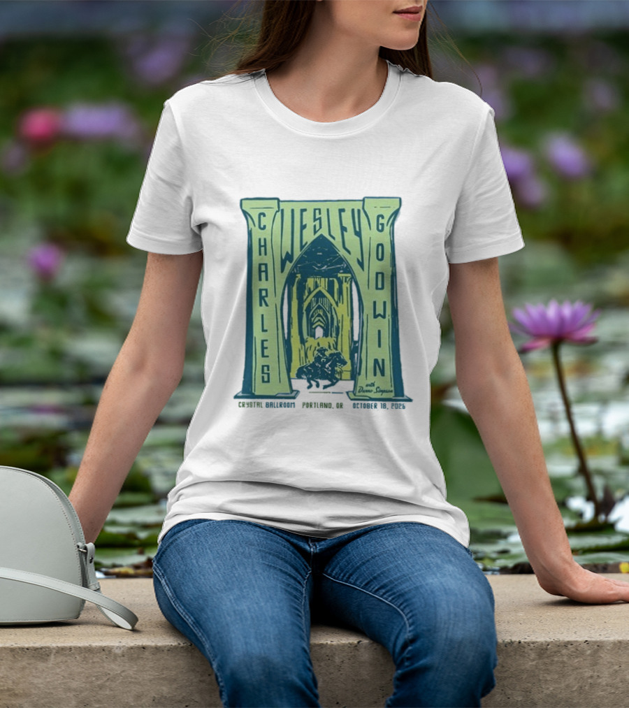 Charles Wesley Godwin With Danno Simpson Crystal Ballroom Portland OR October 18 2026 T-Shirt
