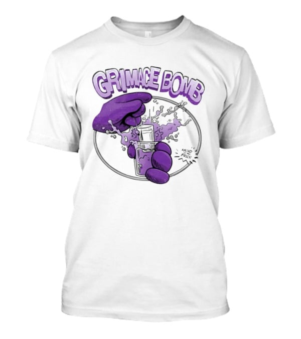 Grimace Bomb Grimace Shot Purple Explosion T-Shirt