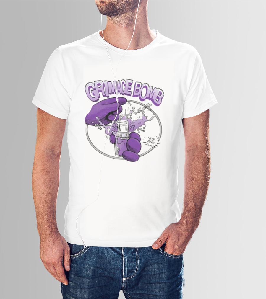 Grimace Bomb Grimace Shot Purple Explosion T-Shirt