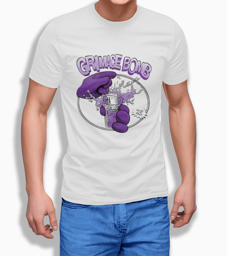 Grimace Bomb Grimace Shot Purple Explosion T-Shirt