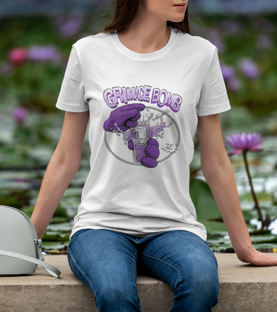 Grimace Bomb Grimace Shot Purple Explosion T-Shirt