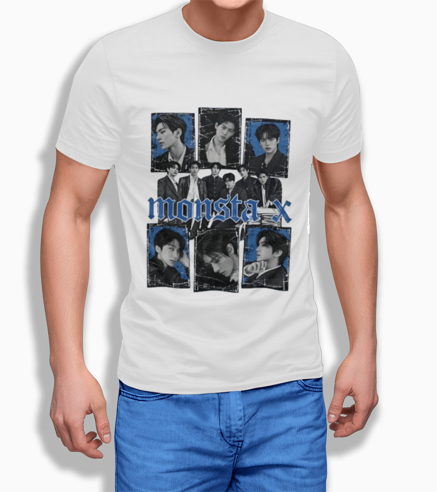 Monsta X World Tour The X Nexus Concert Photos Collage T-Shirt