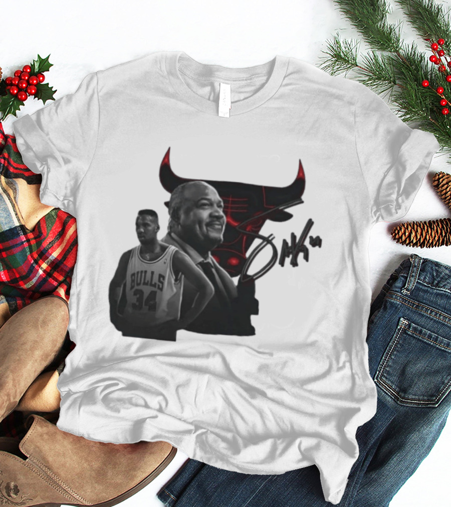 Stacey King Chicago Bulls Legend 34 Bulls T-Shirt