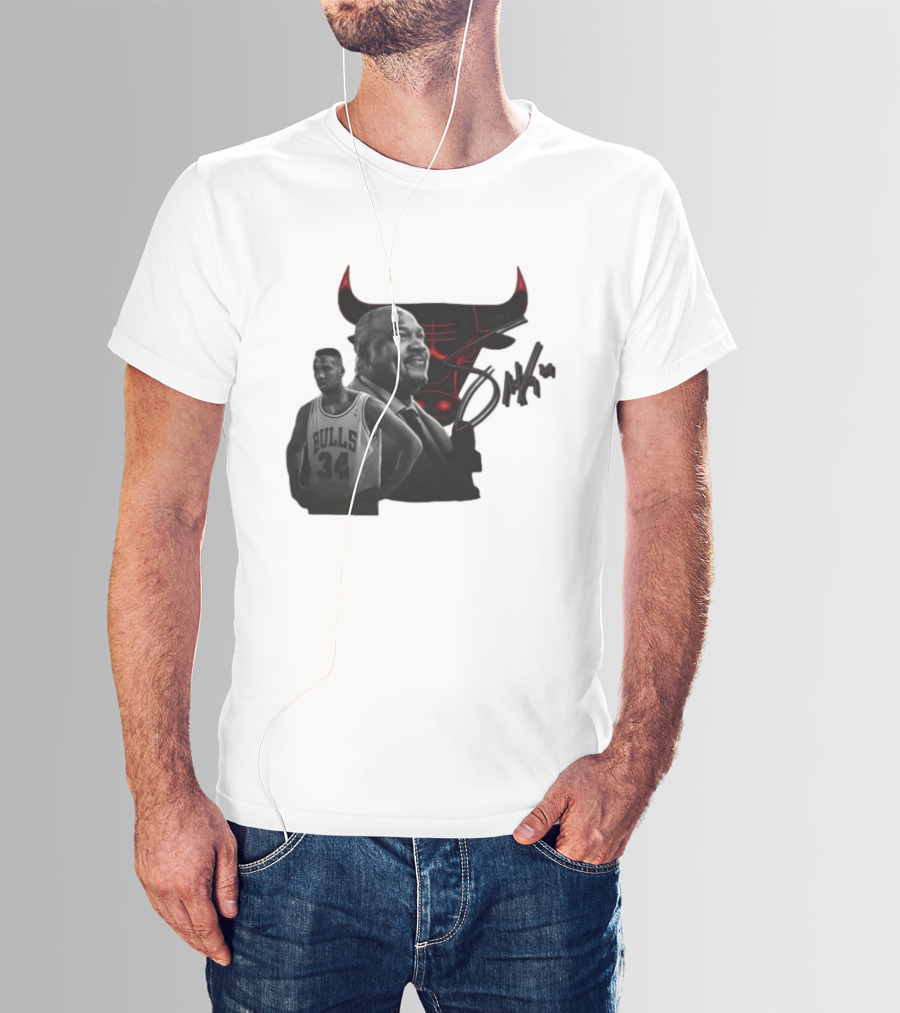Stacey King Chicago Bulls Legend 34 Bulls T-Shirt