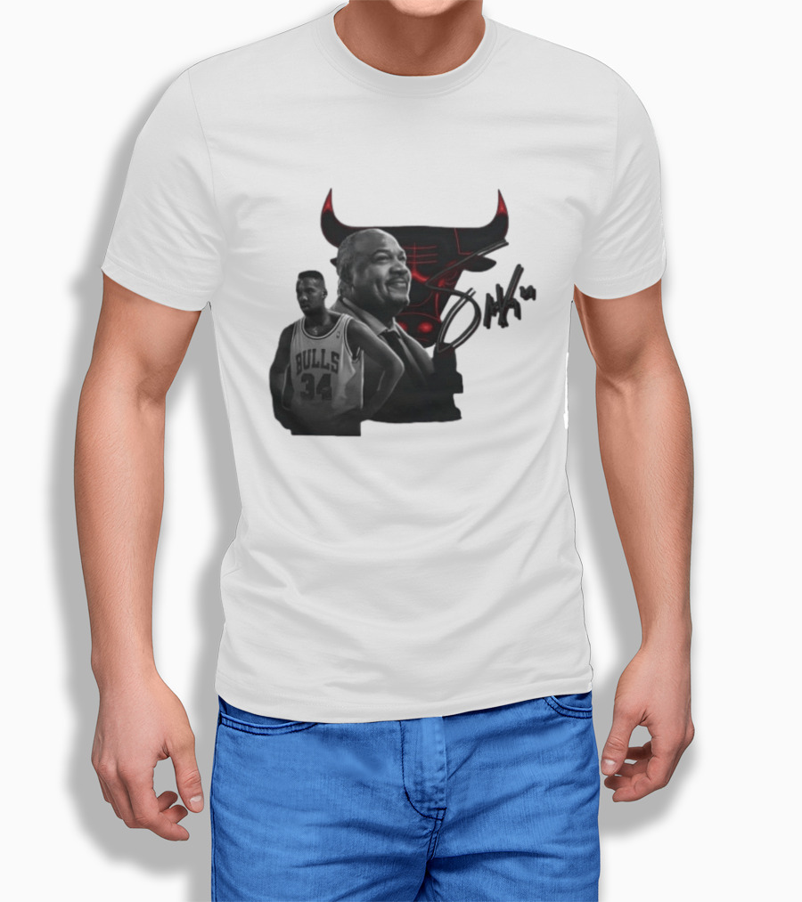 Stacey King Chicago Bulls Legend 34 Bulls T-Shirt