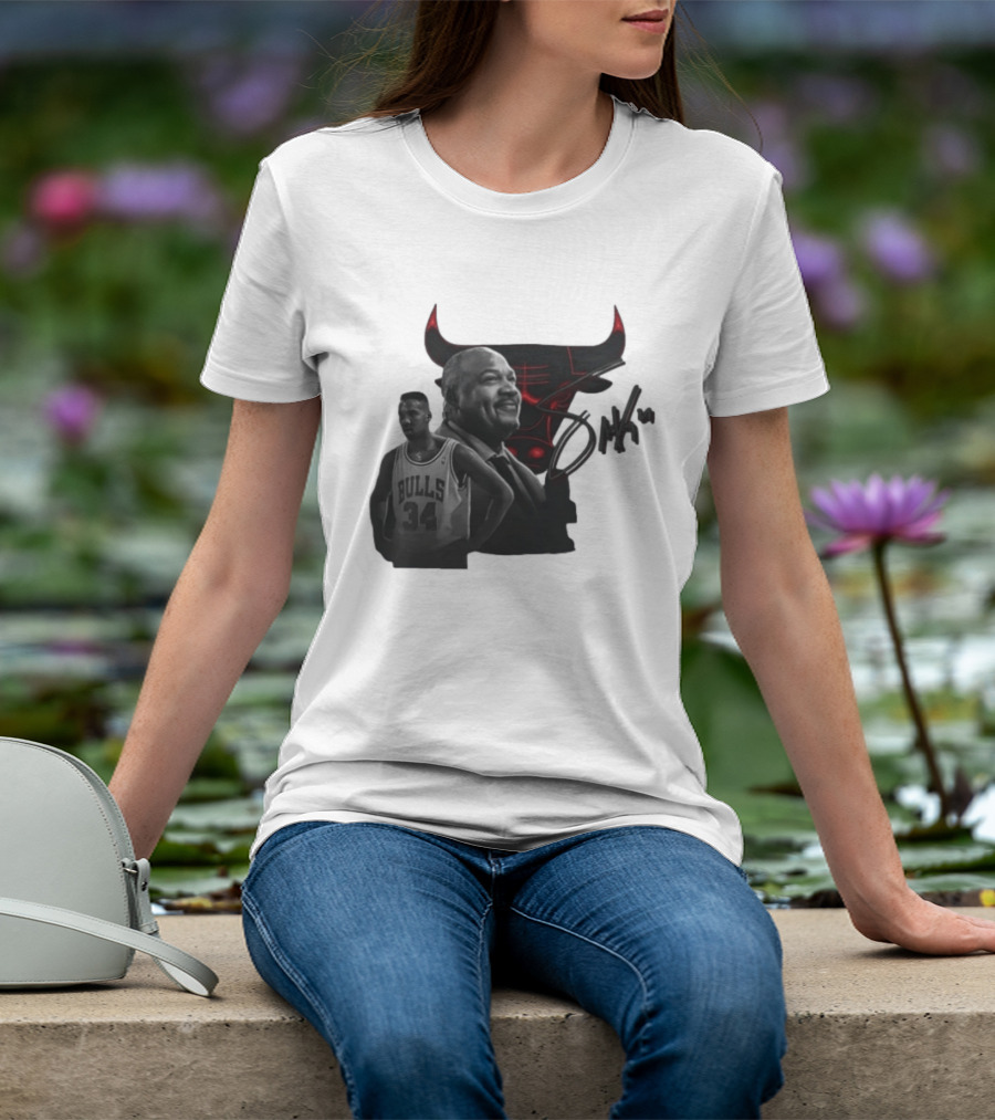 Stacey King Chicago Bulls Legend 34 Bulls T-Shirt