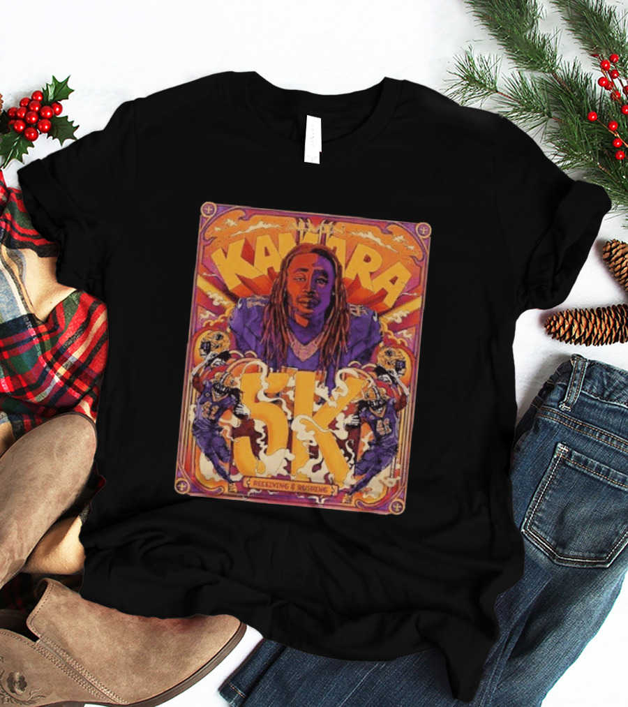 Kamara 5K Receiving & Rushing New Orleans Saints T-Shirt