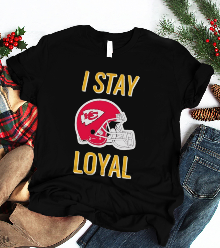 Kansas City Chiefs I Stay Loyal Red Helmet T-Shirt