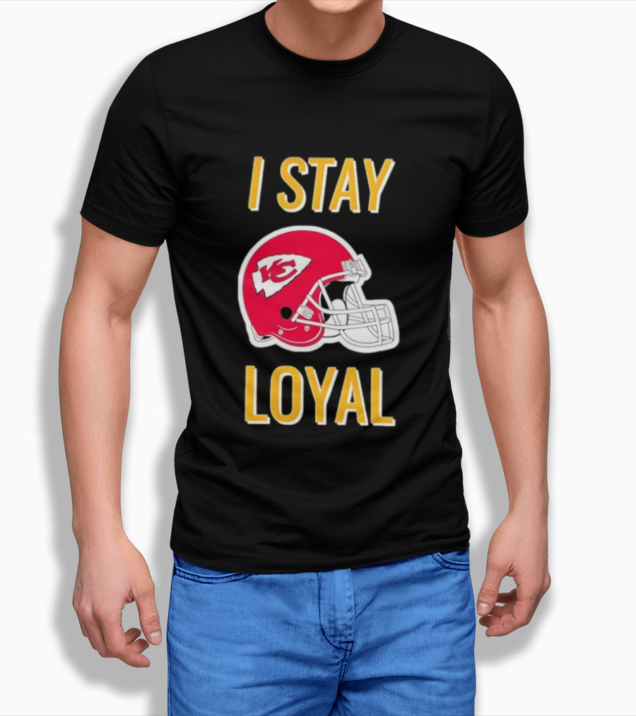 Kansas City Chiefs I Stay Loyal Red Helmet T-Shirt