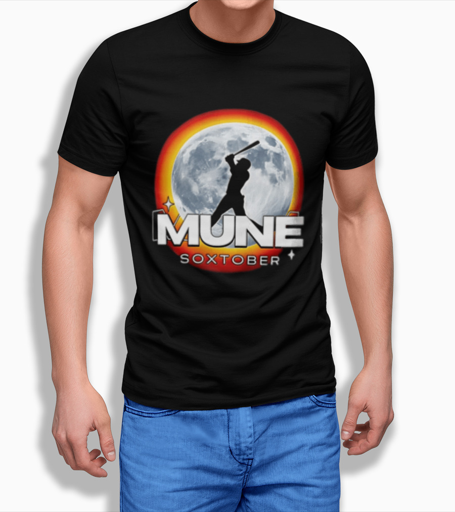 Mune Soxtober Chicago White Sox Moon Baseball T-Shirt