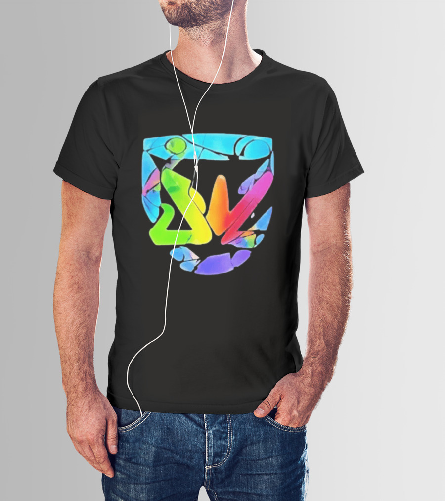 Nice France Riots 2026 Micromania Store Manager Viral Multicolor Abstract T-Shirt