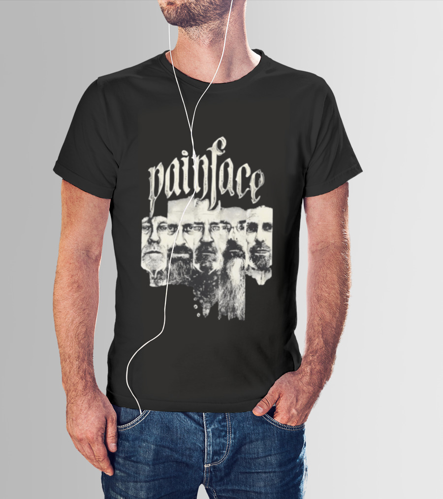 Painface Distorted Faces Collage T-Shirt