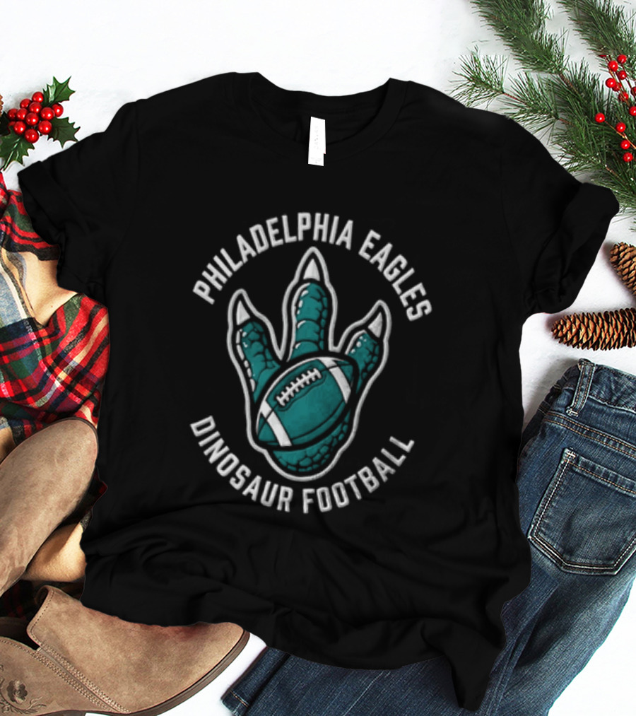 Philadelphia Eagles Dinosaur Football Big Roars T-Shirt