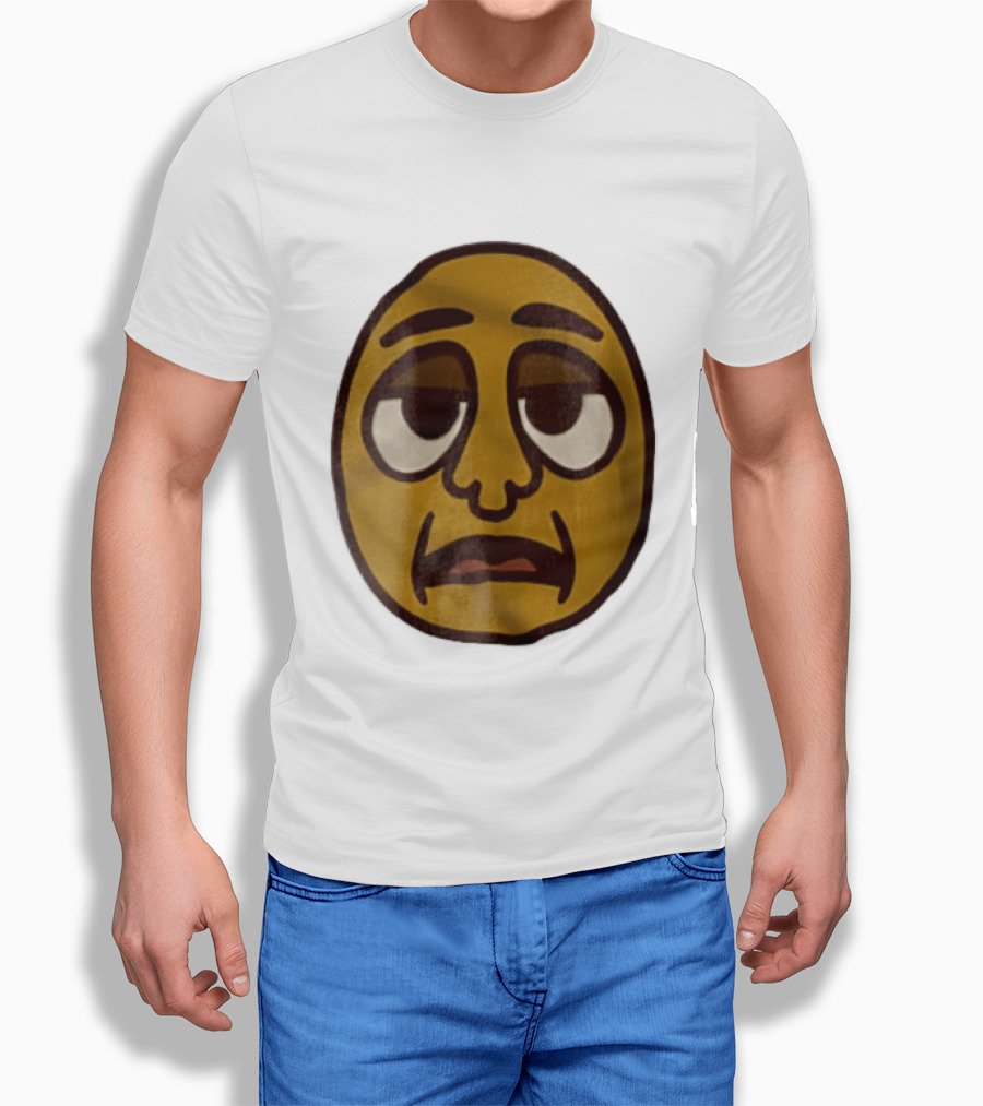 Tired Exhausted Emoji Face Meme Expression T-Shirt