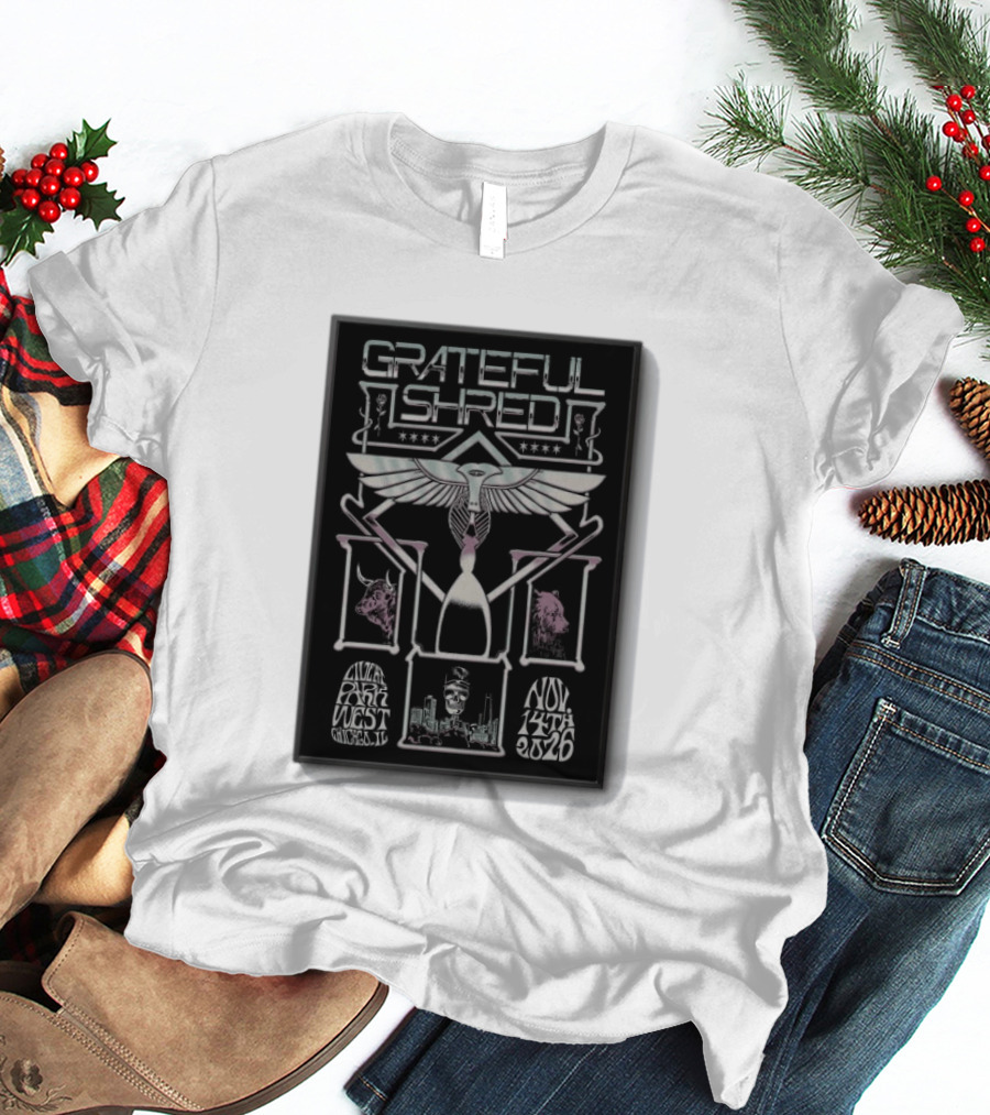 Grateful Shred Live At Park West Chicago IL Nov 14 2026 Concert T-Shirt