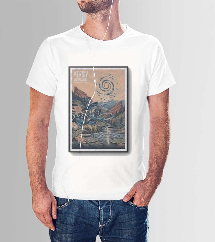Mersiv Lunar Good Red Rocks Amphitheatre Morrison CO Oct 23 2026 Frog Wizard Night Event T-Shirt