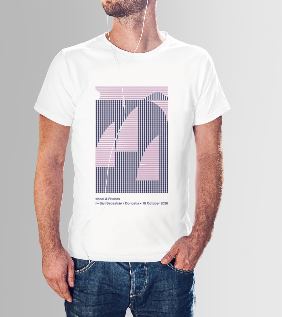 The National And Friends Kursaal San Sebastian Donostia Gig October 18 2026 Auditorio Kursaal T-Shirt