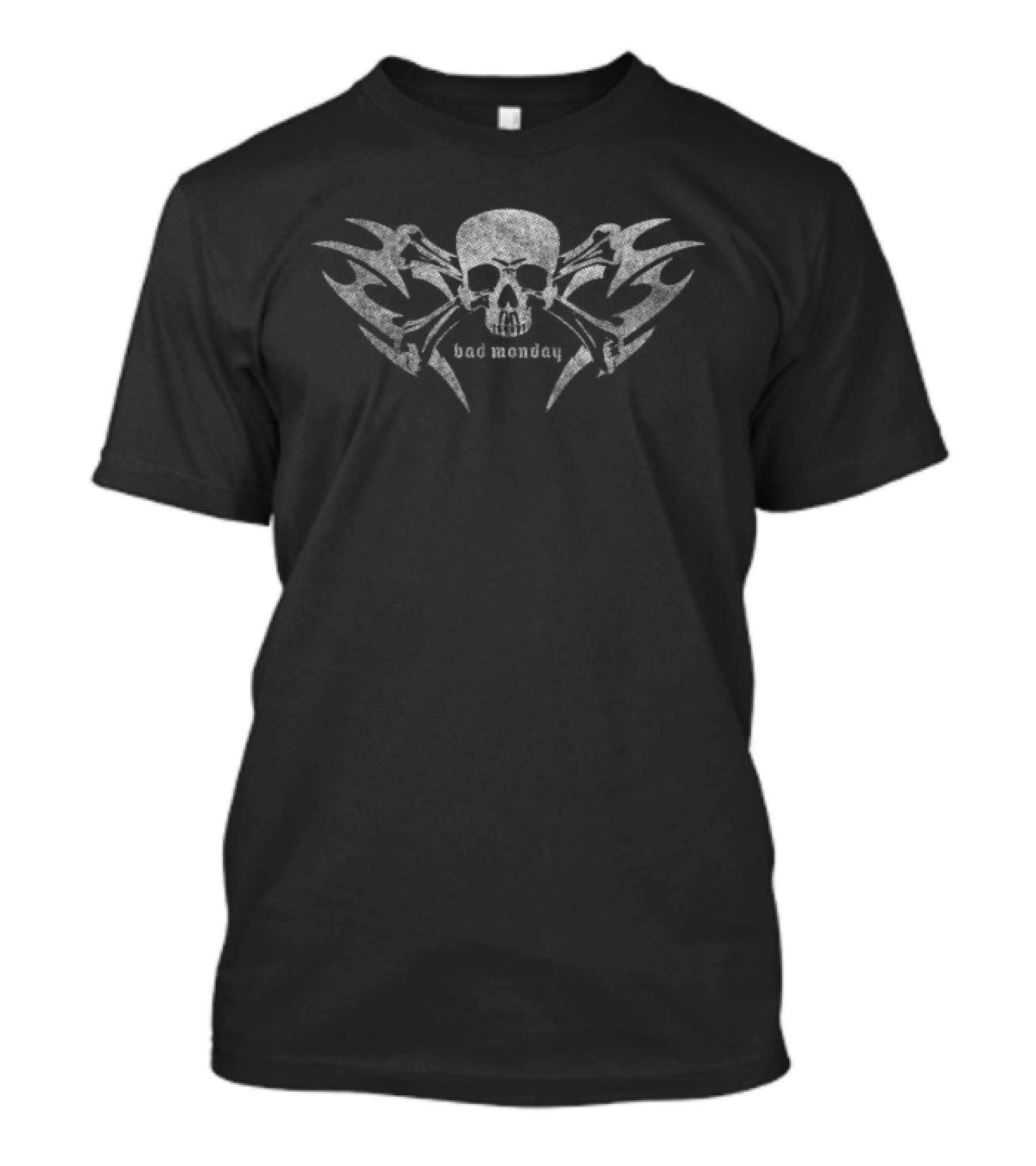 Bad Monday Store Crossbones Skull Heavy LS T-Shirt