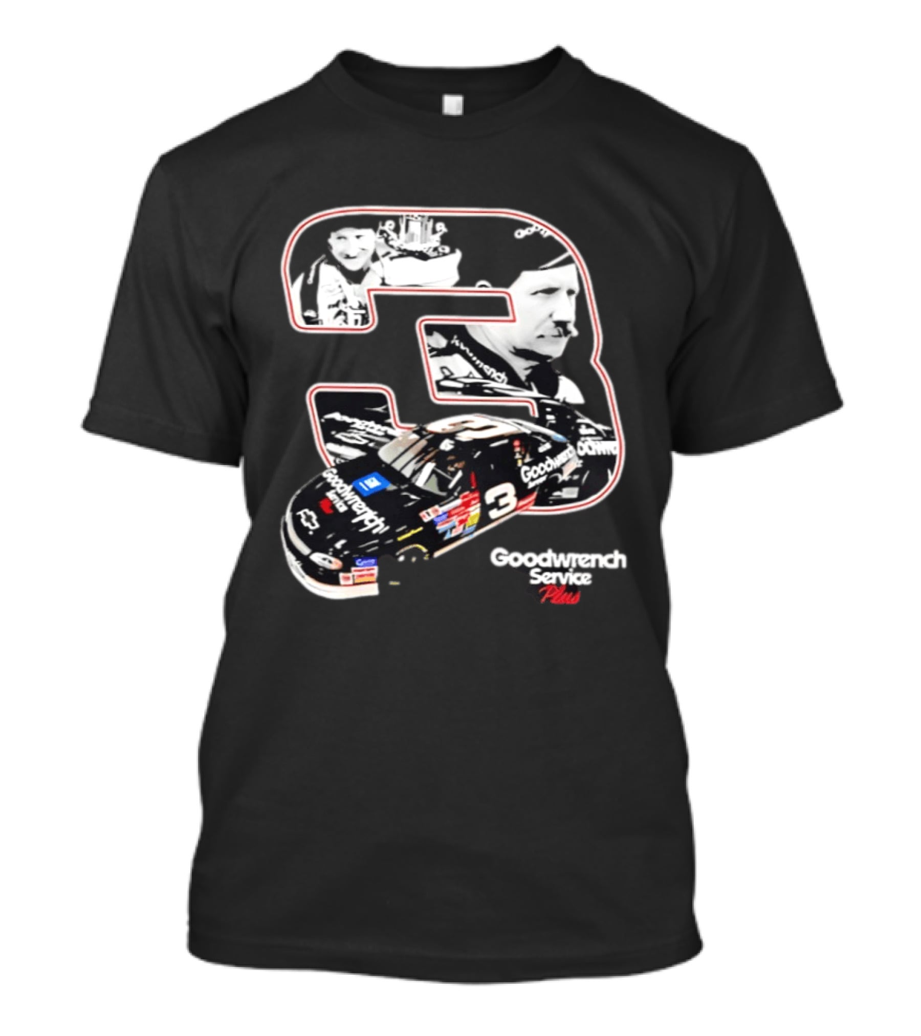 Dale Earnhardt Number 3 Goodwrench Service Plus American Spirit T-Shirt