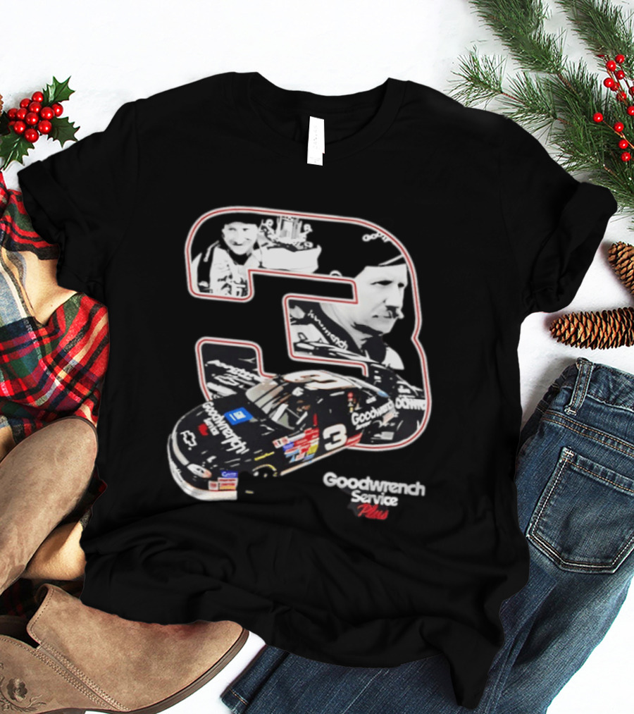 Dale Earnhardt Number 3 Goodwrench Service Plus American Spirit T-Shirt