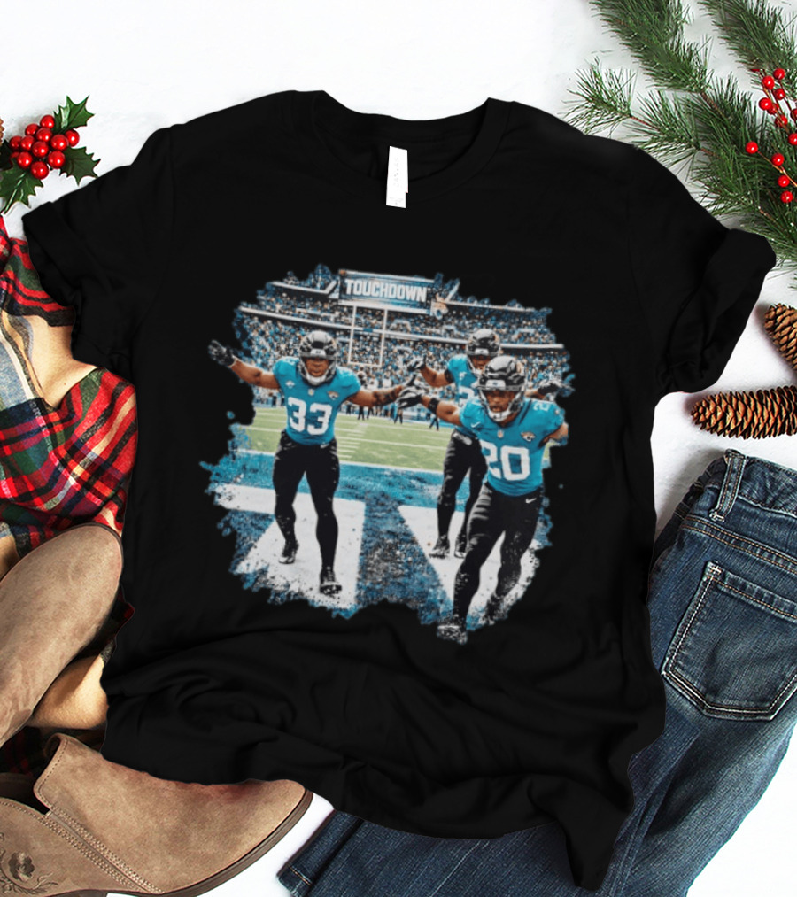 Jacksonville Jaguars Touchdown Celebration NFL Team Players 33 And 20 T-Shirt