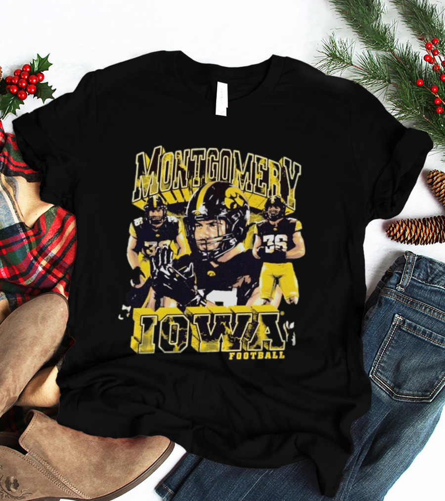 Montgomery Iowa Hawkeyes Football No 36 T-Shirt