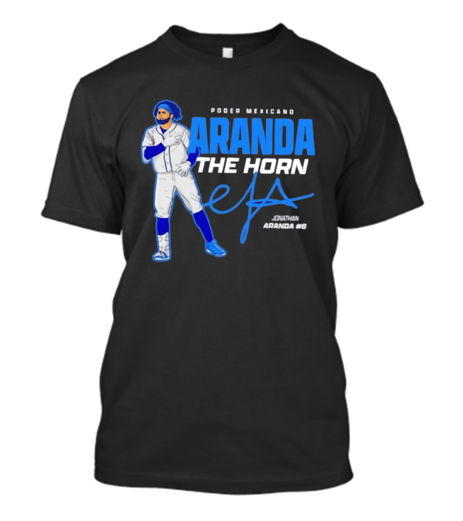 Poder Mexicano Aranda The Horn Jonathan Aranda #9 T-Shirt