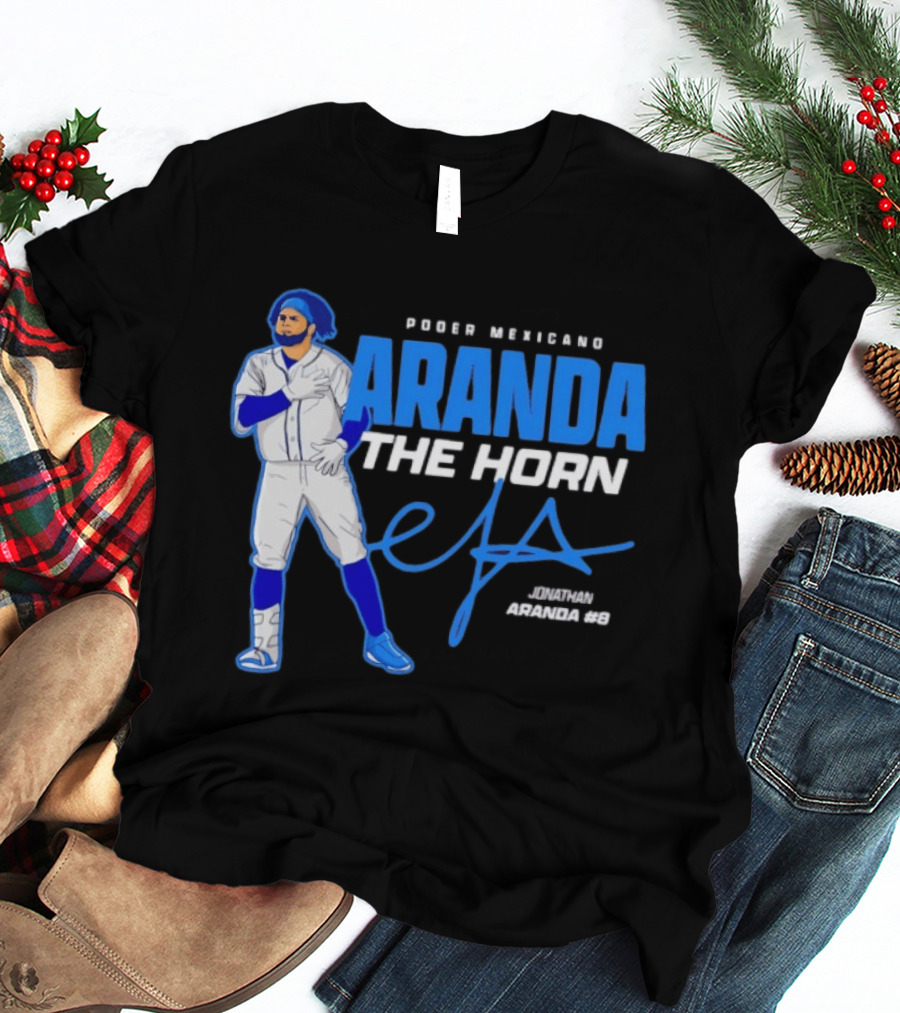 Poder Mexicano Aranda The Horn Jonathan Aranda #9 T-Shirt
