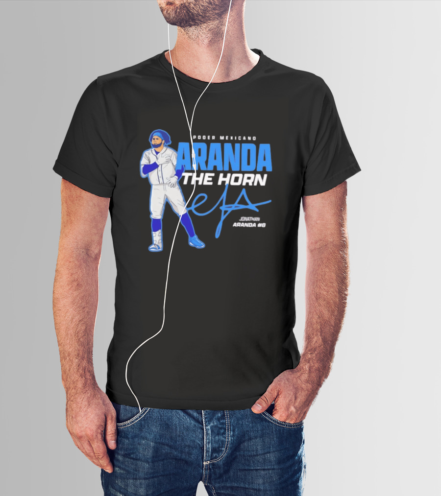Poder Mexicano Aranda The Horn Jonathan Aranda #9 T-Shirt