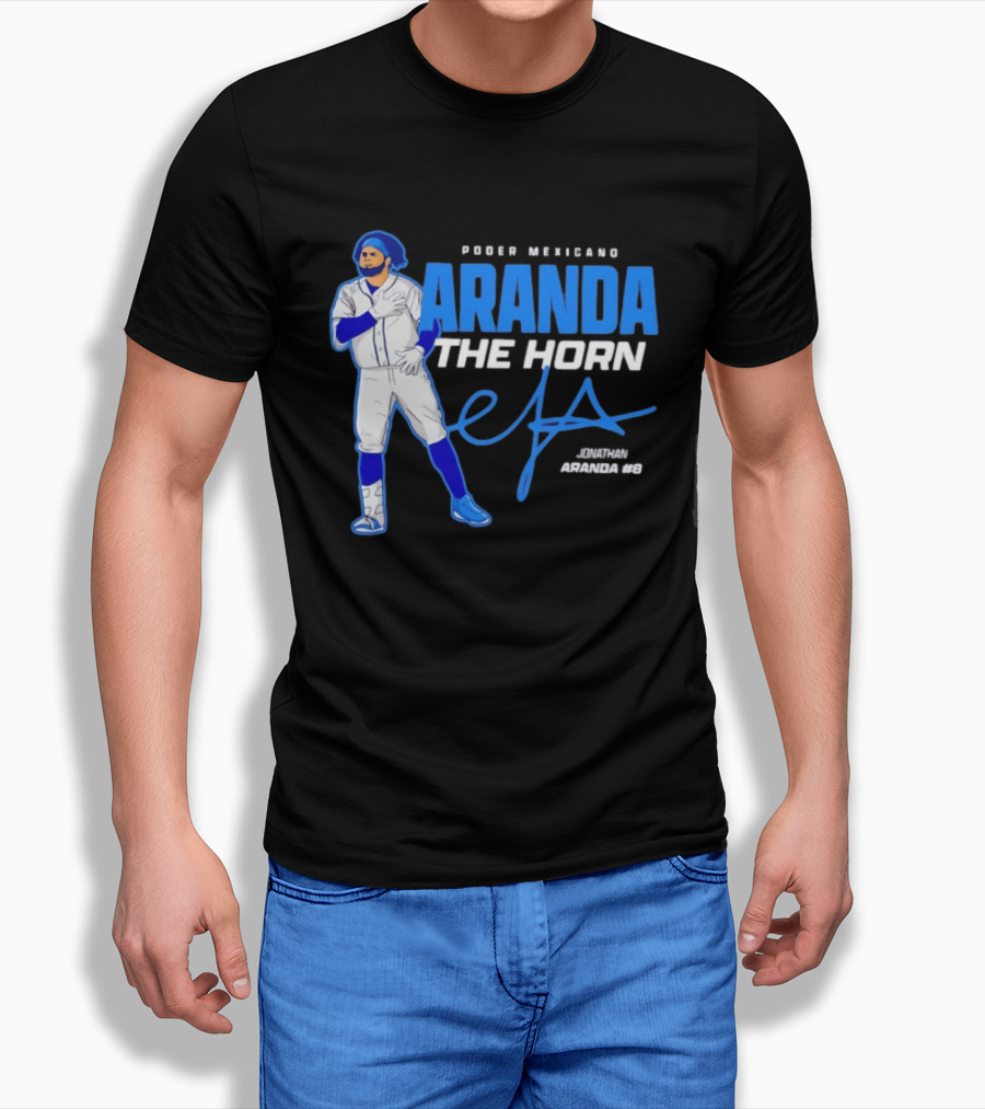Poder Mexicano Aranda The Horn Jonathan Aranda #9 T-Shirt