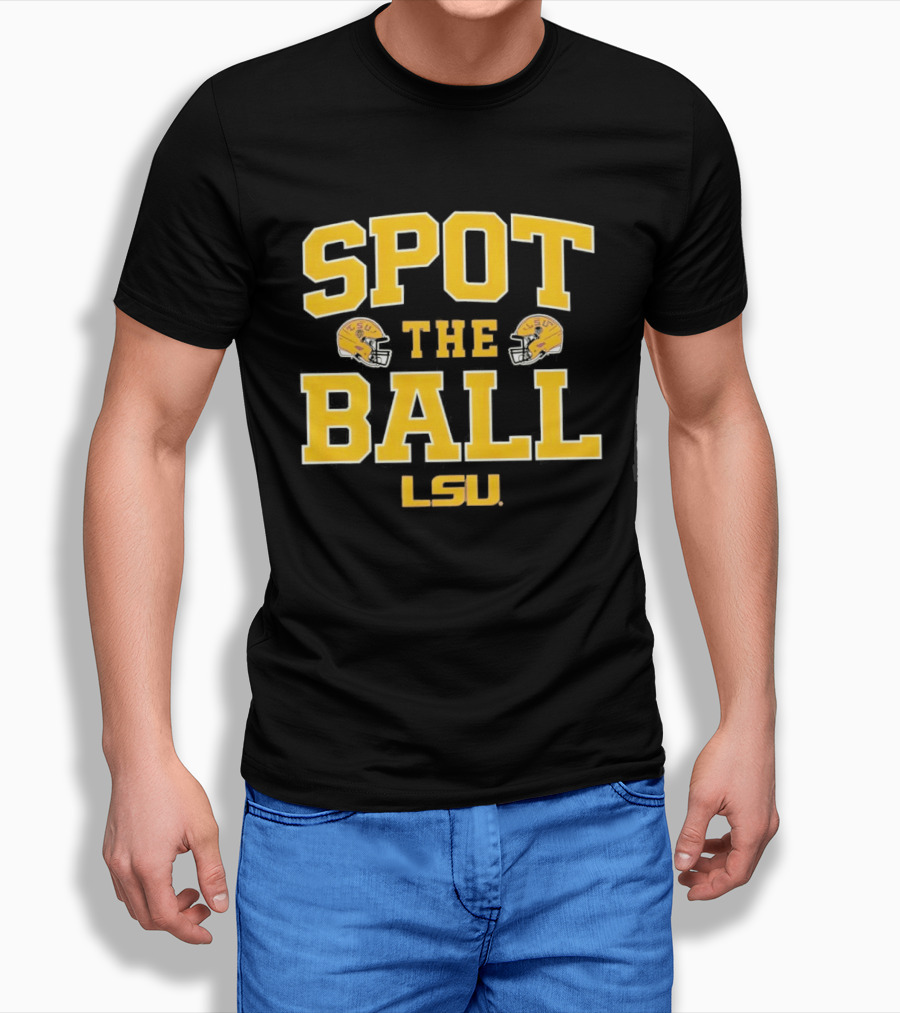 LSU Tigers Spot The Ball Football Helmets T-Shirt