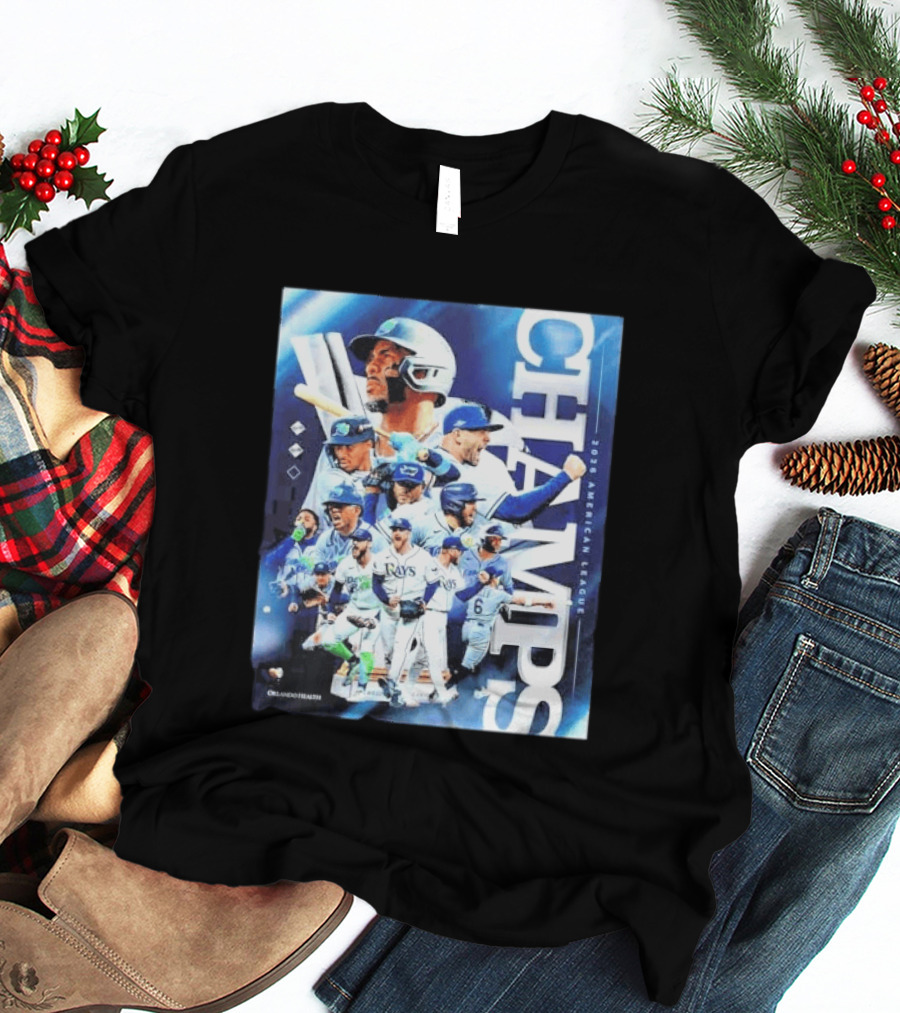 Tampa Bay Rays Champs 2026 American League Celebration With Players T-Shirt