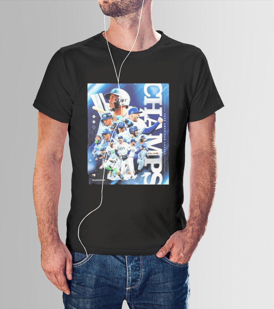 Tampa Bay Rays Champs 2026 American League Celebration With Players T-Shirt