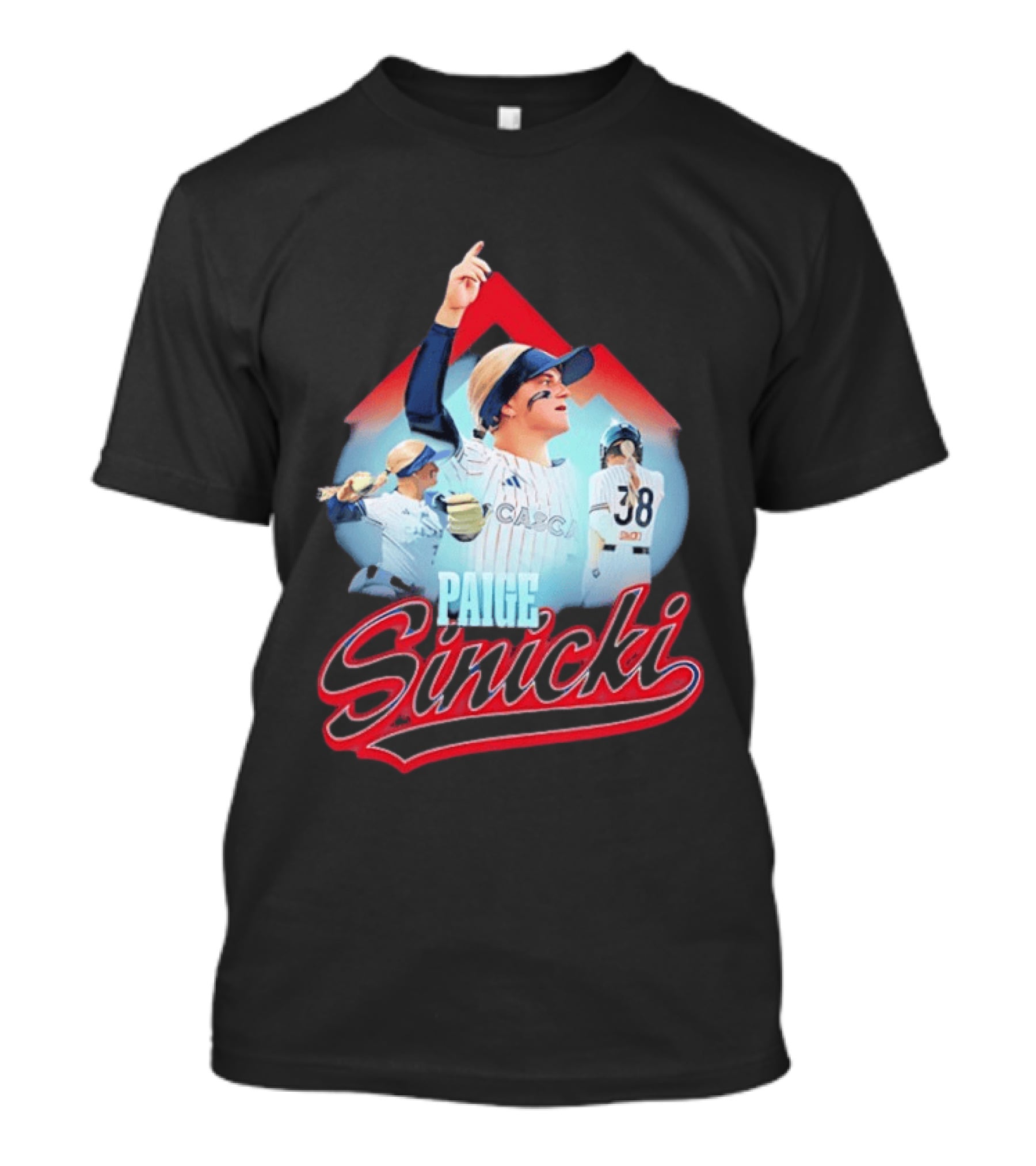 Paige Sinicki Portland Cascade Number 38 Athletic Highlight T-Shirt