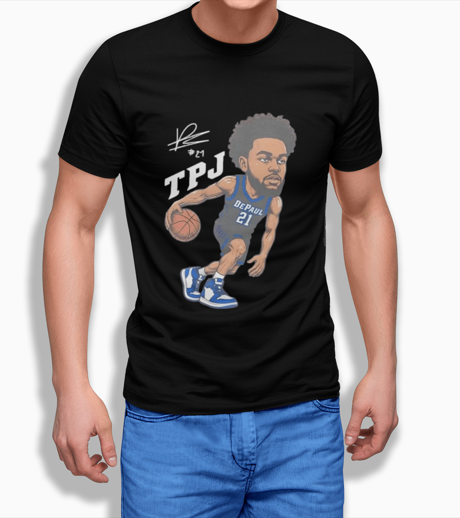 TPJ DePaul Basketball Cartoon #21 T-Shirt