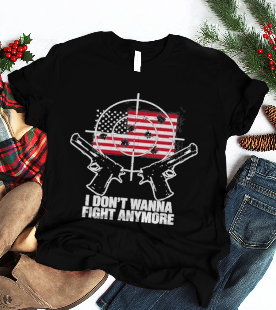 Vince Staples I Survived The 2026 Tour Political I Don't Wanna Fight Anymore Flag Target T-Shirt