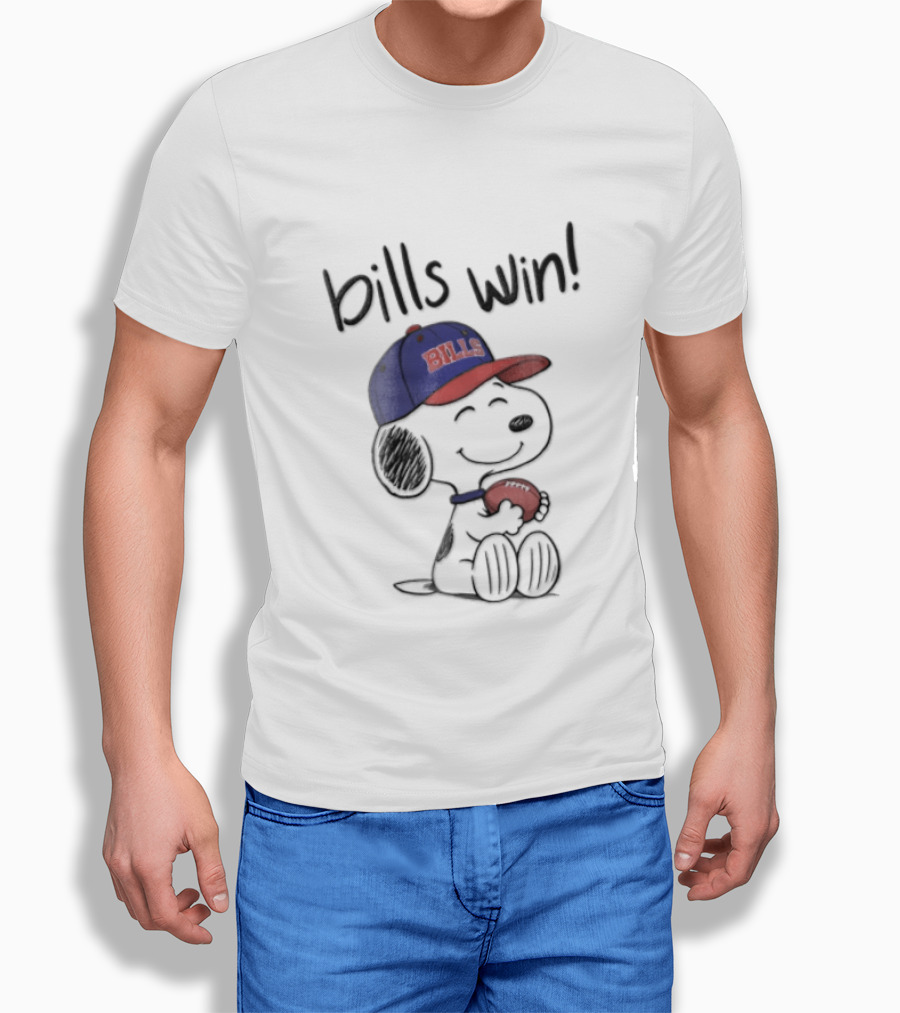 Buffalo Bills Win Snoopy Football Peanuts T-Shirt
