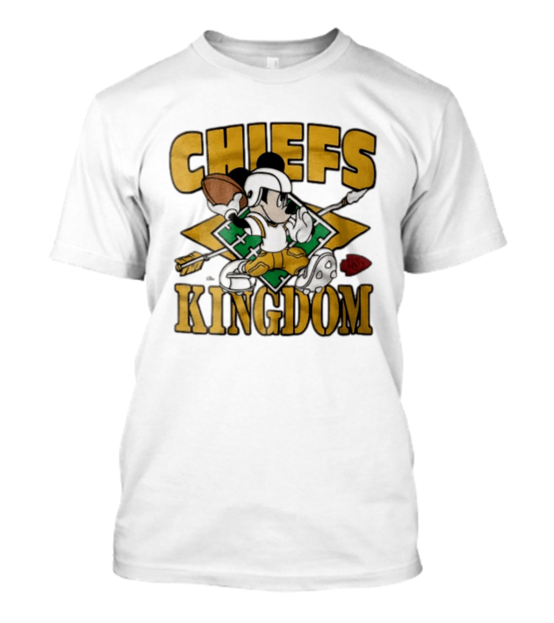 Chiefs Kingdom Disney Mickey Mouse Kansas City Football T-Shirt