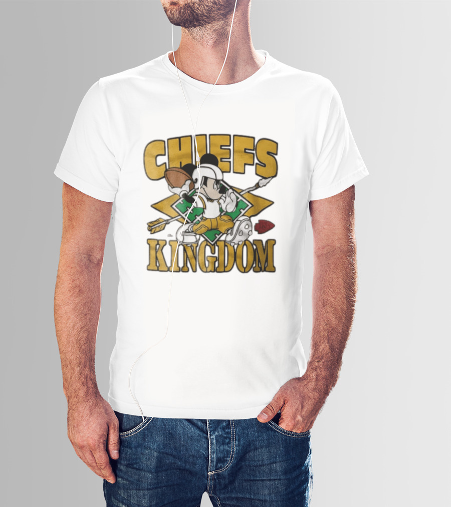 Chiefs Kingdom Disney Mickey Mouse Kansas City Football T-Shirt