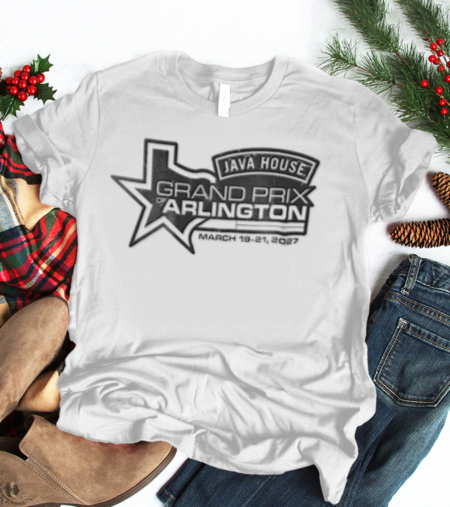 Java House Grand Prix Arlington Texas 2027 Racing Star T-Shirt