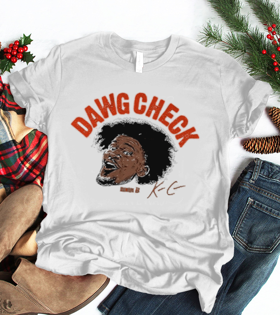 Dawg Check Afro Portrait With KC T-Shirt