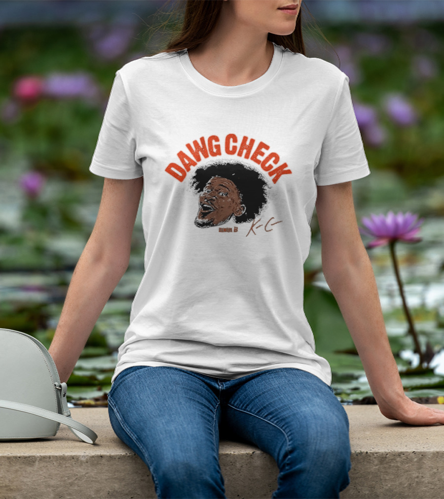 Dawg Check Afro Portrait With KC T-Shirt