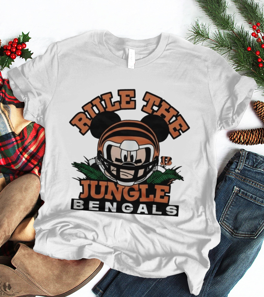 Mickey Mouse Rule The Jungle Bengals T-Shirt