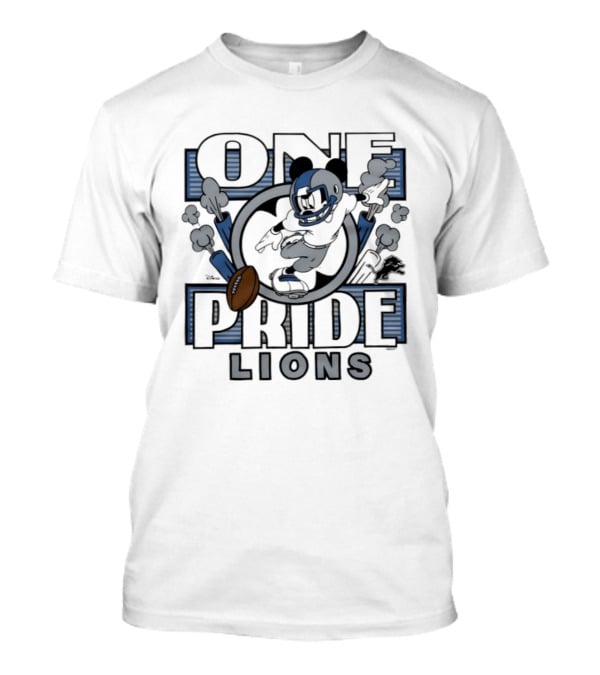 Mickey Mouse Detroit Lions One Pride Collaboration T-Shirt